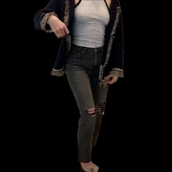 Gorgeous, nearly new vintage 90s cardigan by Chico, featuring beautiful design - Picture 8 of 11